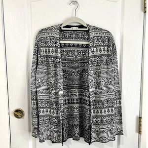 J. Jill Women's Long sleeve Open Cottage Cardigan